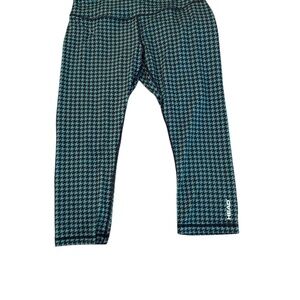 Head Navy & Turquoise Ankle Length Leggings Size M